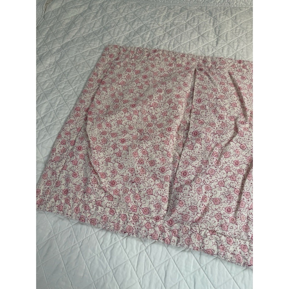 Liz Claiborne Patchwork Sham (1) Pink Roses Quilted Cottagecore Farmhouse Std - Picture 8 of 13